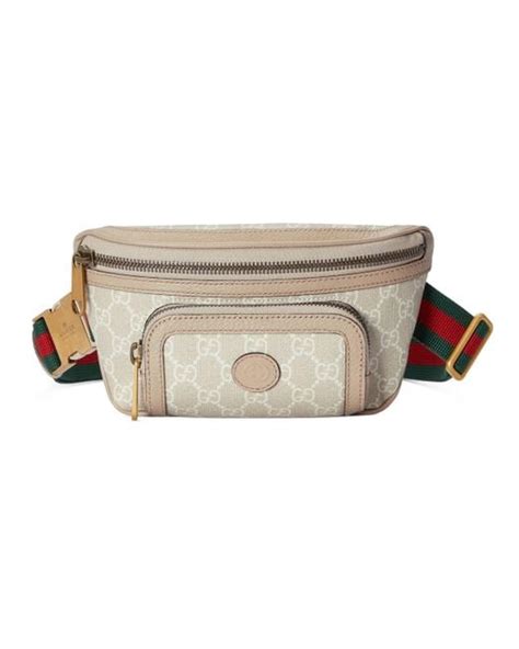 gucci white belt bag|gucci waist pouch belt bag.